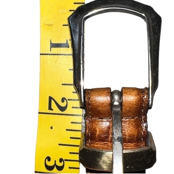 NEW Perry Ellis Portfollio.  Full Grain Cowhide Croc Embossed Belt.  Size 30 - Picture 3 of 9